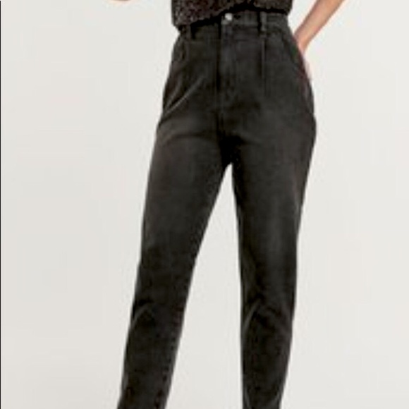 Vintage straight-leg suede jeans - Picture 1 of 8